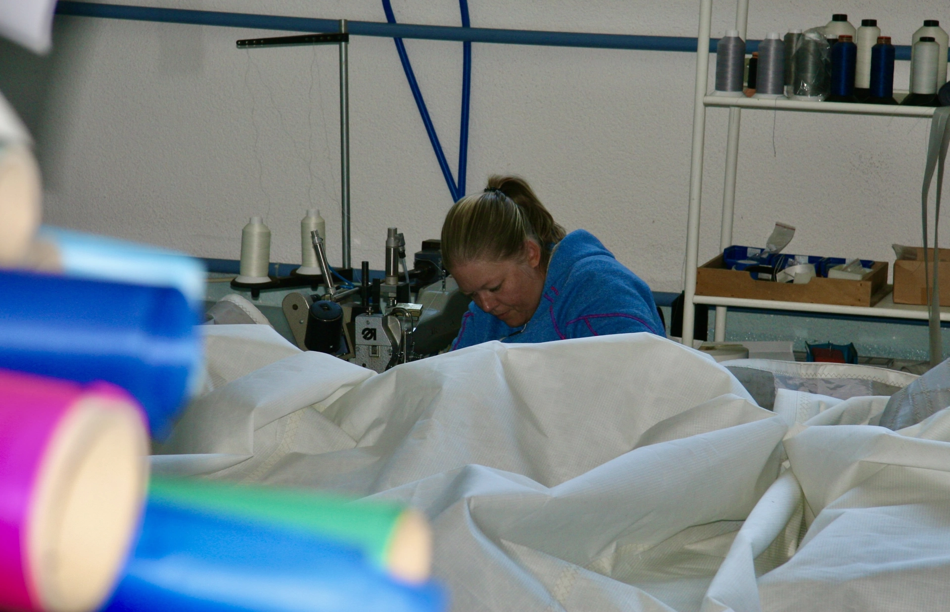 Nähen Textiler bau messebau